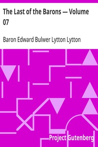The Last of the Barons — Volume 07