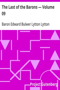 The Last of the Barons — Volume 09