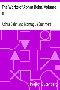 The Works of Aphra Behn, Volume II