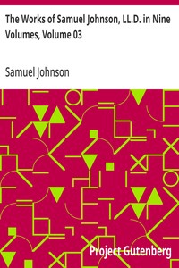 The Works of Samuel Johnson, LL.D. in Nine Volumes, Volume 03  The Rambler, Volume II