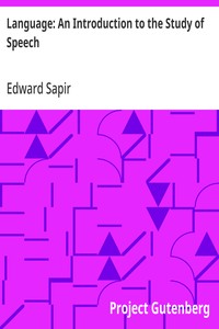 Language: An Introduction to the Study of Speech